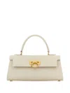 Carbotti Ivory Leather Masami Handbag In Neutrals