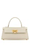 Carbotti Ivory Leather Masami Handbag