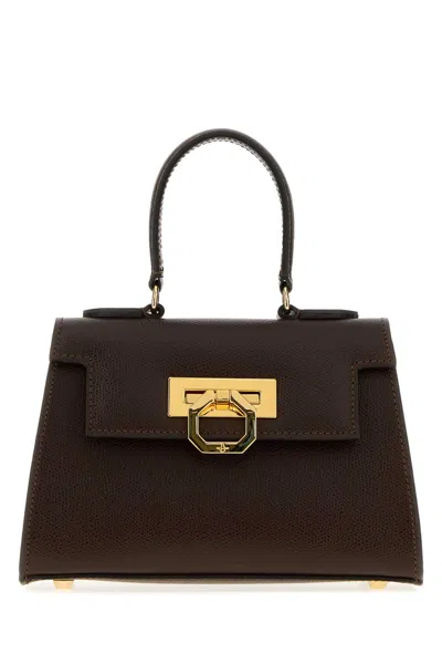 Carbotti Top Handle Bag In Brown