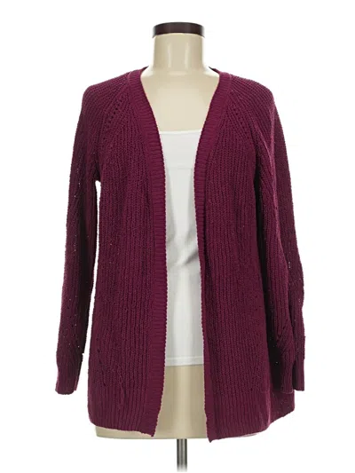 Pre-owned Cardigan Sweater  Sweater In Burgundy