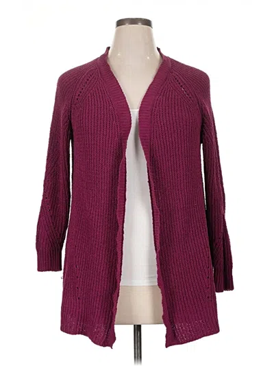 Pre-owned Cardigan Sweater  Sweater In Burgundy