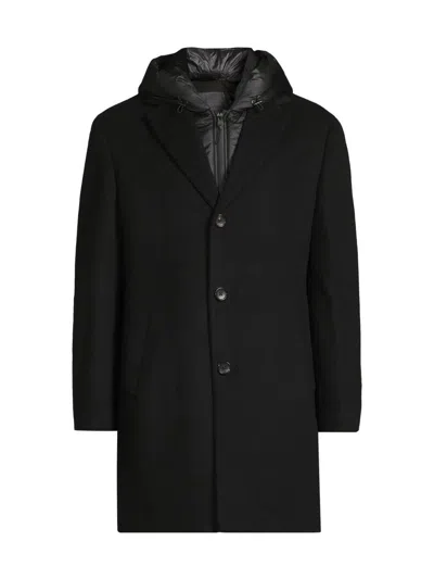 Cardinal Of Canada Men's Trenton Wool-cashmere Puffer Hood Coat In Multi