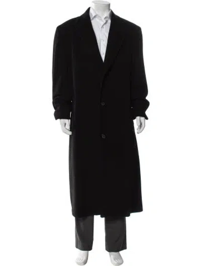 Pre-owned Cardinal Of Canada Wool Overcoat In Black