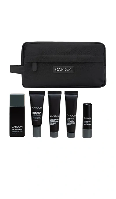 Cardon Jet Set Travel Kit With Dopp Kit In Black