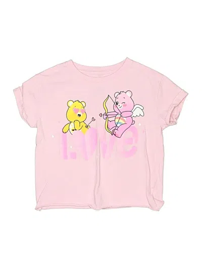 Pre-owned Care Bears Kids' Short Sleeve T-shirt In Pink