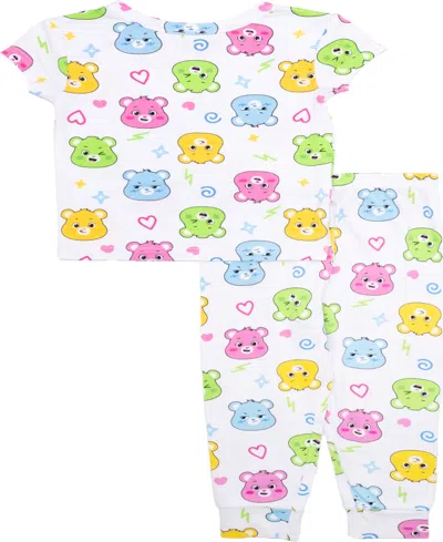Care Bears Kids' Toddler Girls Short Sleeve And Long Pant Set, 2-piece Pajama Set In Assorted