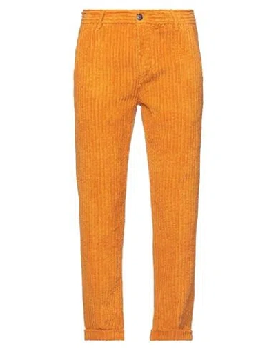 Care Label Man Pants Orange Size 31 Cotton