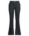 Care Label Woman Jeans Blue Size 28 Cotton, Elastane In Blue