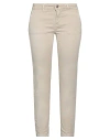 Care Label Woman Pants Sand Size 29 Cotton, Elastane In Beige