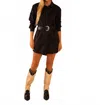 Care Tucker Basic Preslie Poplin Shirt Dress In Black