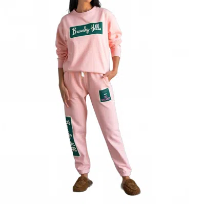 Care Tucker Beverly Hills Classic Crewneck Sweatshirt In Peachy Keen In Multi