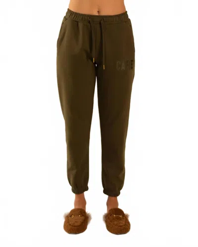 Care Tucker Care Classic Sweatpants In Forest In Brown