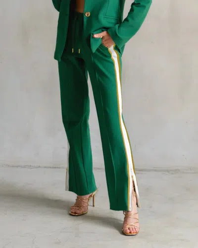 Care Tucker Jordan Interlock Pant In Ivy In Green