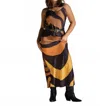Care Tucker Lennon Zipslip - Dress Desert Swirling Wind In Brown In Multi