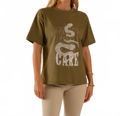 Care Tucker Marlie Take Care Tee In Brown In Green
