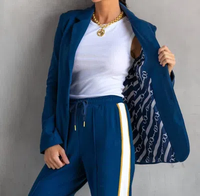 Care Tucker Morrison Interlock Blazer In Sailor Blue