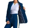 Care Tucker Morrison Interlock Blazer In Sailor Blue In Multi