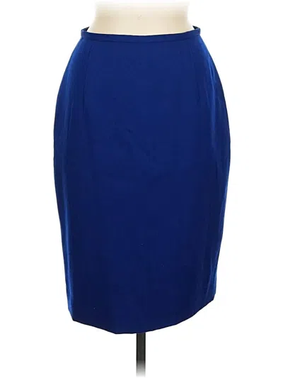 Pre-owned Career Essentials Formal Skirt In Blue
