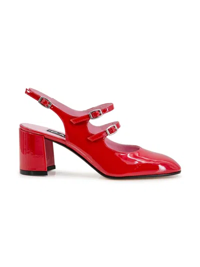 Carel 70mm Patent Leather Pumps In Rosso