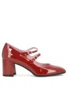 Carel Alice Pumps In Red Patent Leather In Red