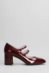 CAREL ALICE PUMPS IN BORDEAUX PATENT LEATHER