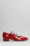 CAREL ARIANA BALLET FLATS IN RED PATENT LEATHER