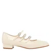 Carel Ariana Patent Leather Mary Janes In Neutral
