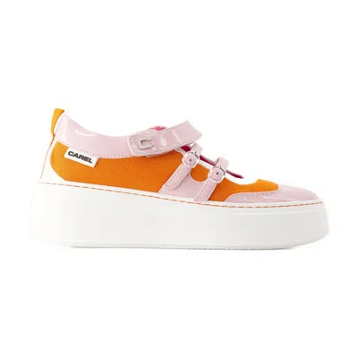 Carel Baskina Sneakers  Leather Orange/pink