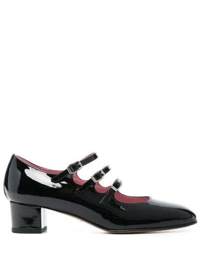 CAREL BLACK KINA LEATHER PUMPS