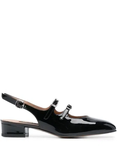 Carel Black Patent Peche Leather Mary Jane Pumps Woman