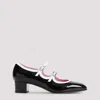 Carel Mary Jane00 Block Heel Round Toe In Black White