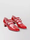 Carel High-shine Side-buckle Pumps In Red