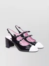 Carel Papaya Bicolor Patent Slingback Pumps