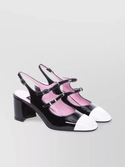 CAREL BLOCK HEEL SLINGBACK PUMPS