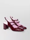 Carel Womens Wine Banana Patent-leather Mary Jane Heels Eur 39.5 / 6.5 Uk