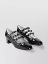 Carel Camden Mary Jane Eyelets Block Heel Pumps In Black