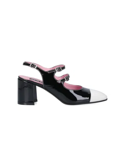 CAREL CAREL CAREL "PAPAYA" SLINGBACK – BLACK PATENT