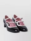 Carel Womens  Bleuet Contrast-trim Patent-leather Mary Jane Pumps