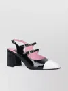 Carel Papaya Sling-back Leather Courts