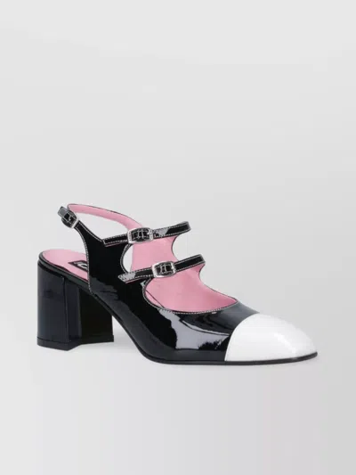 CAREL CHUNKY HEEL SLINGBACK ROUND TOE PUMP