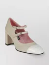 Carel Double Strap Block Heel Pumps