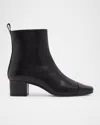 Carel Estime Leather Ankle Boots In Black