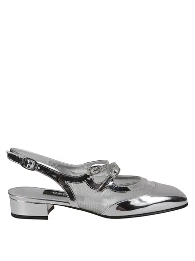 Carel Flate Double Strap Slingback In Gray