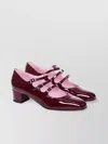 Carel Glossy Block Heel Decolletè Pumps