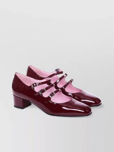 Carel Glossy Block Heel Decolletè Pumps