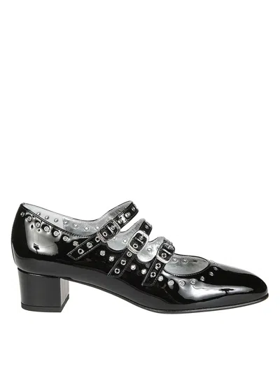 Carel Glossy Patent Mary Jane Shoes In Black