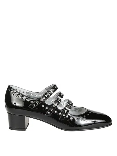 Carel Glossy Patent Mary Jane Shoes In Black