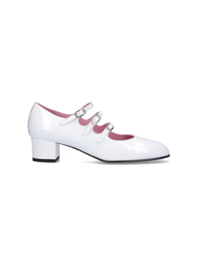 CAREL "KINA" BALLET FLATS - WHITE PATENT