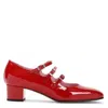 Carel Kina Patent Leather Mary Jane Pumps In Red