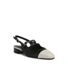 Carel Abricot Ballet Flats In Black/beige